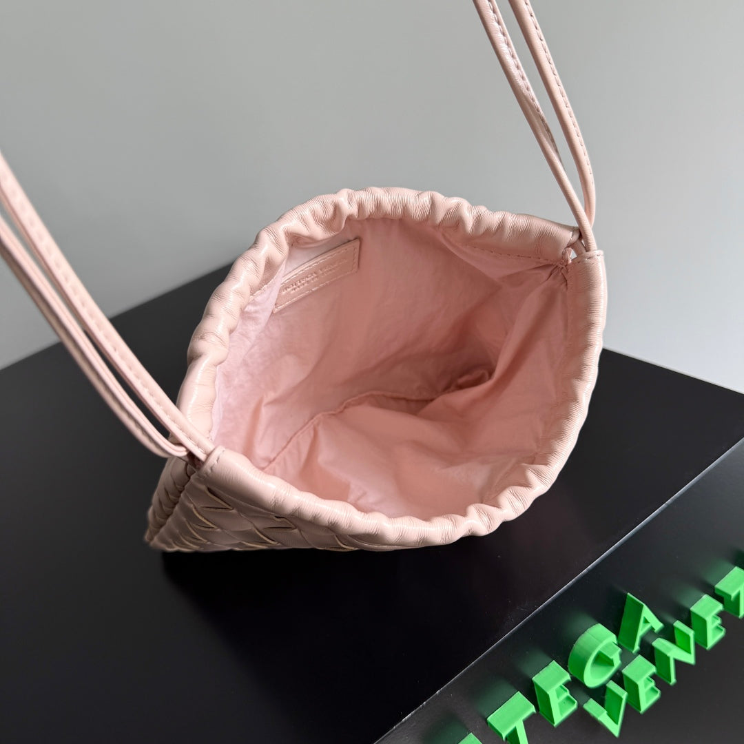 SMALL DUSTBAG 21 IN LIGHT PINK LAMBSKIN