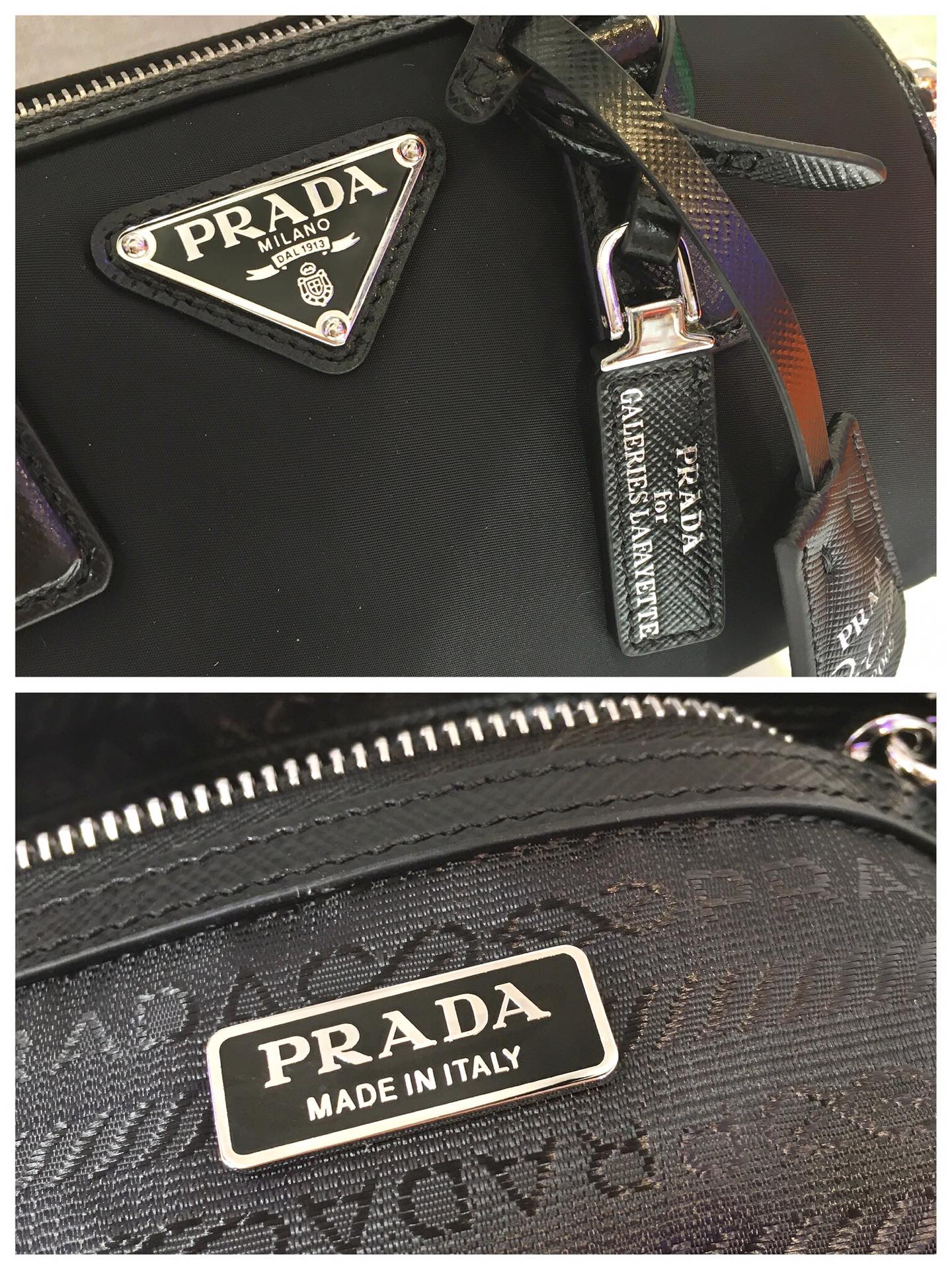 TOP HANDLE CROSSBODY BAG 20 IN BLACK RE-NYLON